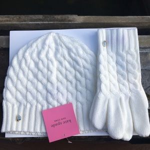 Kate Spade Hat and Gloves Set